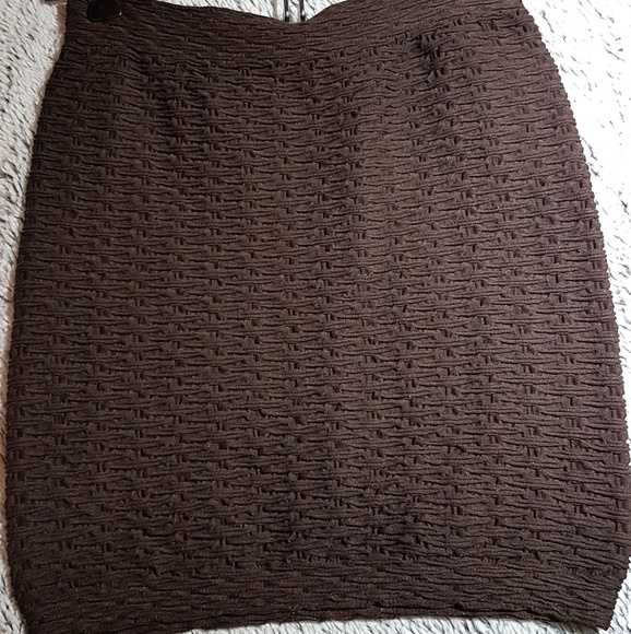 Guess Espresso textured bodycon mini skirt - Picture 3 of 4